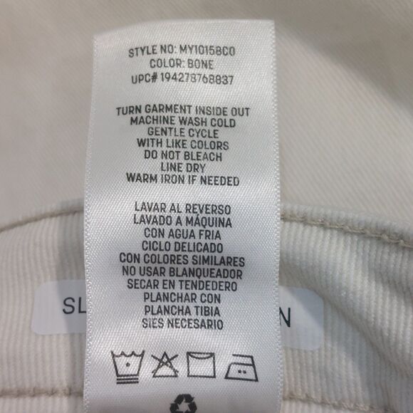 Seven 7 Women's Size 14 Slim Straight High Rise Jeans Bone Denim Stretch NEW! - Picture 10 of 13